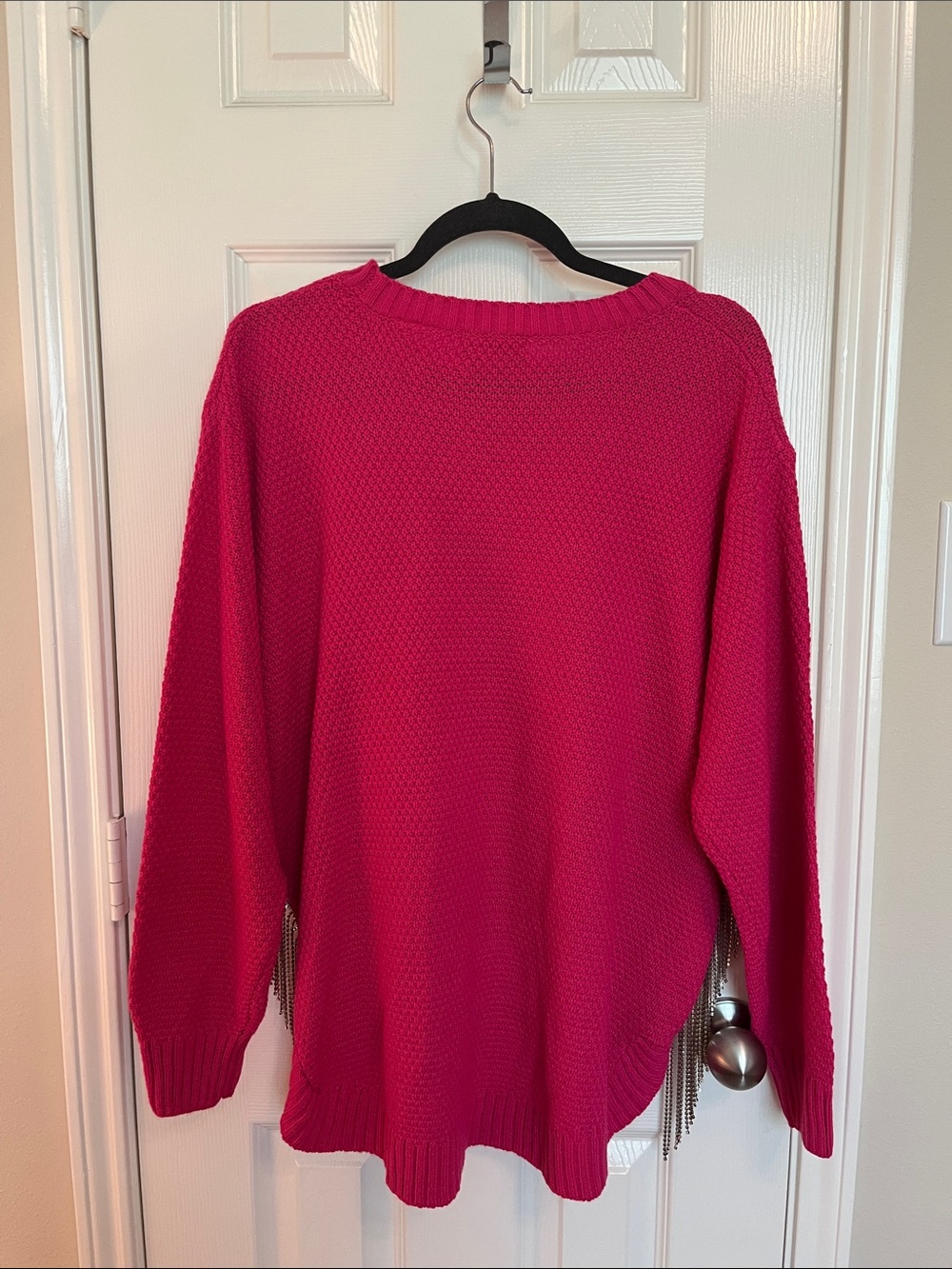 Judith March Rhinestone Fringe Sweater - Picture 3 of 8